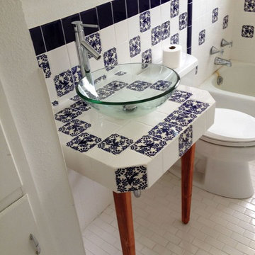 Custom Mexican Tile Bathroom