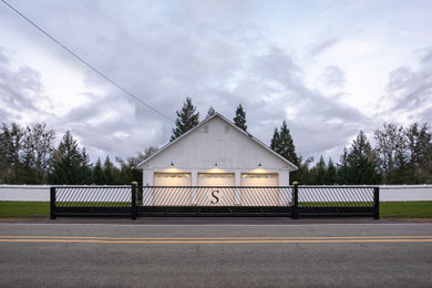 Example of a large minimalist exterior home design in Other