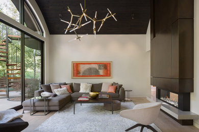 Example of a minimalist home design design in Denver
