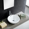 Fine Fixtures Vitreous China Round Vessel Sink