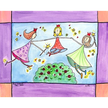 Ring Around The Rosy, Ready To Hang Canvas Kid's Wall Decor, 16 X 20