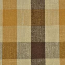 Paroo Cotton Blend Blod-scale Check Curtains & Drapes Upholstery Fabric in Coffe - Upholstery Fabric