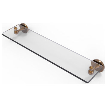 Allied Brass Shadwell Collection 22"Glass Vanity Shelf With Beveled Edges