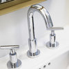 Novatto Waltz Widespread 2-Handle Bathroom Faucet, Chrome
