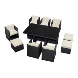 Lavita Furniture - VACANZA Outdoor Cube Dining Set - Outdoor Dining Sets