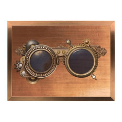 Steampunk on Copper / Raw Metal Series - Mixed Media Art
