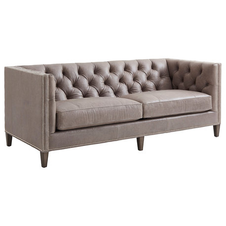 Camille Leather Sofa