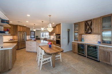 Inspiration for a transitional home design remodel in Phoenix