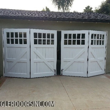 Carriage Garage Door in a Bi Fold configuration East Side Costa Mesa Home Office