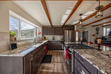 This is an example of a contemporary kitchen in Denver.