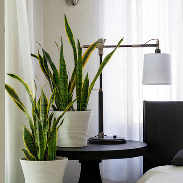 My Houzz: Glam Black-and-White Style in a 550-Square-Foot Studio
