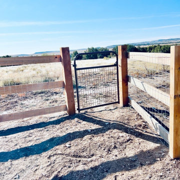 Three Rail with Mesh Wire & Picket Fence | Installation