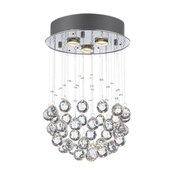 Modern Chandelier Rain Drop Crystal Ball Ceiling Lamp