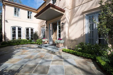 Inspiration for a mediterranean exterior home remodel in New Orleans