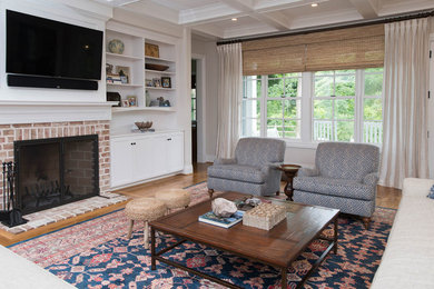 Transitional living room photo in Baltimore