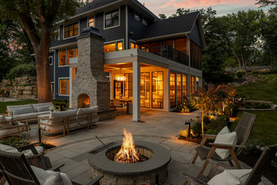 Patio - transitional patio idea in Minneapolis