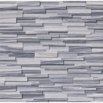 Alaska Gray 3D 6X24 Honed Ledger Panel, (4x4 or 6x6) Sample
