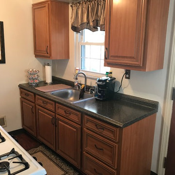 cherry cabinet refacing