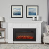 Real Flame Alcott Landscape Electric Wood Fireplace in White