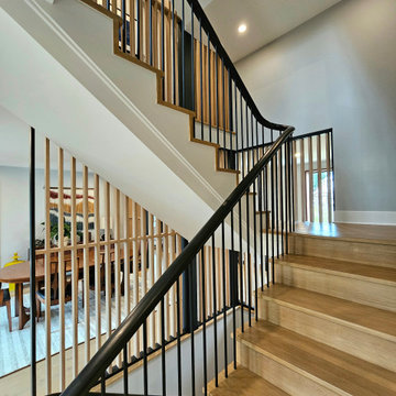 Project #115 | Staircase with Continuous Rail System Without Newels