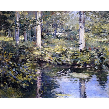 Theodore Robinson The Duck Pond, 20"x25" Wall Decal