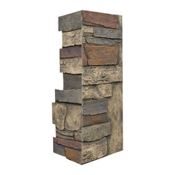 144-BRECKENRIDGE DEEP WIDE STACKED CORNER 24"H X 11"W X 1 1/4"D - Wall Panels