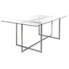 Kobe Polished Glass Top Dining Table
