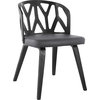 Nia Dining Chairs (Set of 2) - Grey, Matte Black