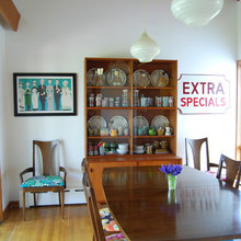 mismatched dining room