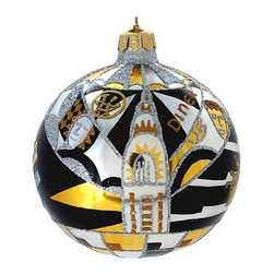 Michael Storrings for Landmark Creations Art Deco Ball Ornament - Christmas Ornaments