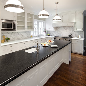 Absolute Black Granite & Calacatta Marble