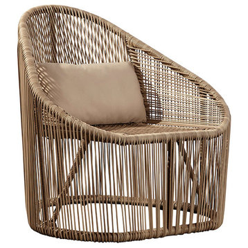 South Beach Woven Rattan Lounge Chair