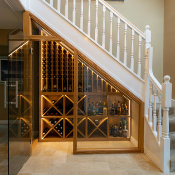 Oak Under-stairs Wine Store