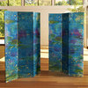 6' Tall Double Sided River God Canvas Room Divider
