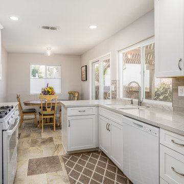 White Kitchen Renovation by Classic Home Improvements