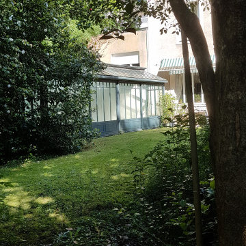 jardin des roses depuis le bosquet du camelia