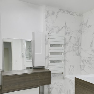 Salle de bain Marbre Blanc