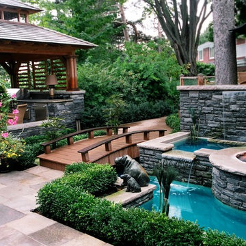 Asian-Influenced Courtyard