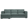 Ambre Gray Sofa Chaise Sectional, Left Facing