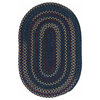 Colonial Mills Midnight MN57 Indigo Traditional Area Rug, Oval 2'x10'