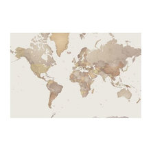 World Map Mural Wallpaper