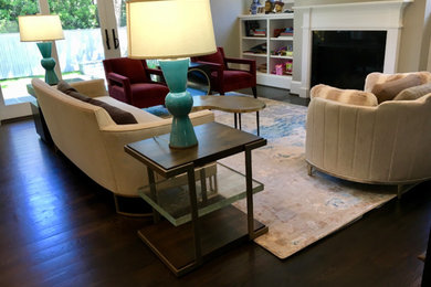 Living room - mid-sized transitional living room idea in DC Metro