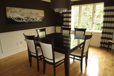 Inspiration for a modern dining room remodel in Other