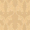 Tessuto, Baroque Fabric Beige Wallpaper Roll, Wall Decor Accent