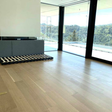 Rift & Quartered White Oak installed and stained in place