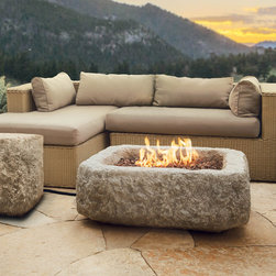 Antique Stone - Square Fire Pit - Fire Pits