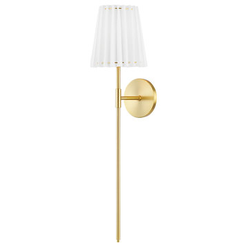 Mitzi Lighting H476101B-AGB Demi 1 Light Wall Sconce in Aged Brass