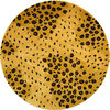 Safavieh Soho Soh715A Animal Print Rug, Gold/Black, 2'6"x14'0" Runner
