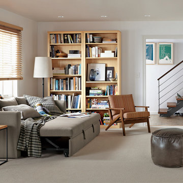 Oxford pop-up platform sleeper sofa