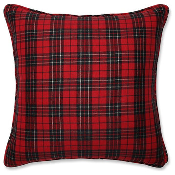 Holiday Plaid Throw Pillow